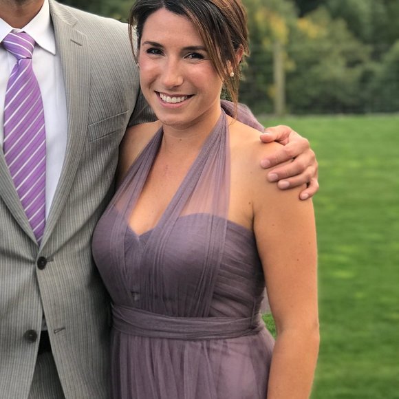 Lilac Purple Bridesmaids Dress - Picture 3 of 6